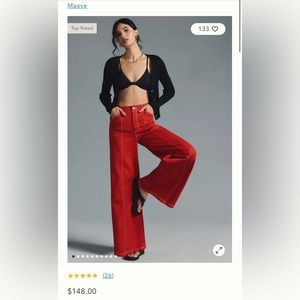 Maeve Wide Leg Denim Pants
